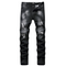 Straight Pants Men's Ripped Jeans Younger Mid Waisted Denim Jeans